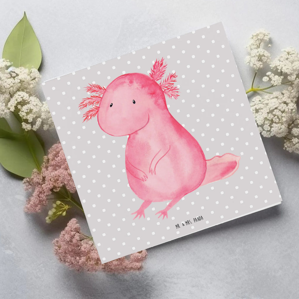 Deluxe Card axolotl zero Geburtstagskarte, Hochwertige Grußkarte, Grußkarte, Hochwertige Klappkarte, Glückwunschkarte, Karte, Einladungskarte, Klappkarte, Hochzeitskarte, Axolotl, Molch, Weisheit, Liebe, Axolot, Freundin, zufrieden, Lebensweisheit, fröhlich, vergnügt, Lebensstil