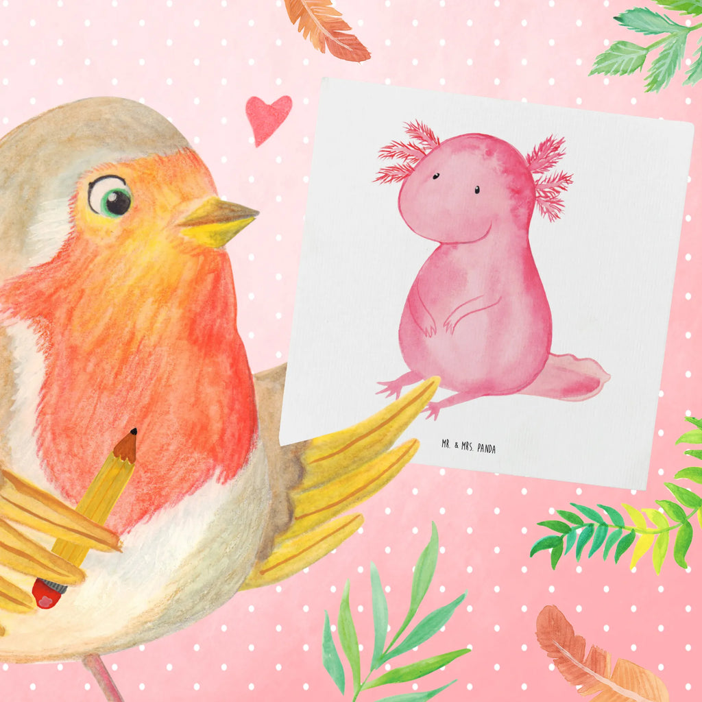 Deluxe Card axolotl zero Geburtstagskarte, Hochwertige Grußkarte, Grußkarte, Hochwertige Klappkarte, Glückwunschkarte, Karte, Einladungskarte, Klappkarte, Hochzeitskarte, Axolotl, Molch, Weisheit, Liebe, Axolot, Freundin, zufrieden, Lebensweisheit, fröhlich, vergnügt, Lebensstil