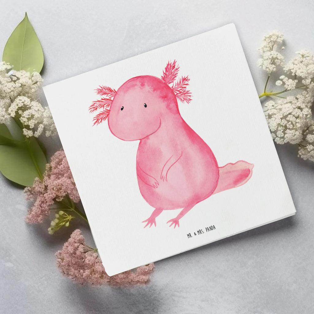 Deluxe Card axolotl zero Geburtstagskarte, Hochwertige Grußkarte, Grußkarte, Hochwertige Klappkarte, Glückwunschkarte, Karte, Einladungskarte, Klappkarte, Hochzeitskarte, Axolotl, Molch, Weisheit, Liebe, Axolot, Freundin, zufrieden, Lebensweisheit, fröhlich, vergnügt, Lebensstil