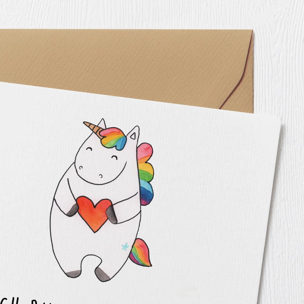 Deluxe Card unicorn Heart Hochwertige Grußkarte, Klappkarte, Einladungskarte, Grußkarte, Glückwunschkarte, Karte, Hochzeitskarte, Hochwertige Klappkarte, Geburtstagskarte, Einhorn, Einhörner, Einhorn Deko, Unicorn, Freundin, bunt, schlimm, böse, Herz, anders, witzig, lustig