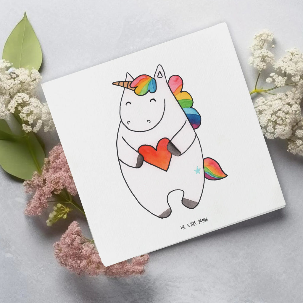 Deluxe Card unicorn Heart Hochwertige Grußkarte, Klappkarte, Einladungskarte, Grußkarte, Glückwunschkarte, Karte, Hochzeitskarte, Hochwertige Klappkarte, Geburtstagskarte, Einhorn, Einhörner, Einhorn Deko, Unicorn, Freundin, bunt, schlimm, böse, Herz, anders, witzig, lustig