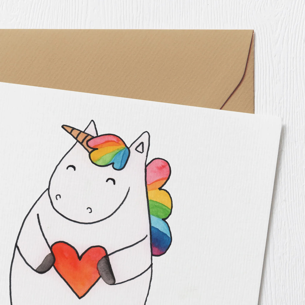 Deluxe Card unicorn Heart Hochwertige Grußkarte, Klappkarte, Einladungskarte, Grußkarte, Glückwunschkarte, Karte, Hochzeitskarte, Hochwertige Klappkarte, Geburtstagskarte, Einhorn, Einhörner, Einhorn Deko, Unicorn, Freundin, bunt, schlimm, böse, Herz, anders, witzig, lustig