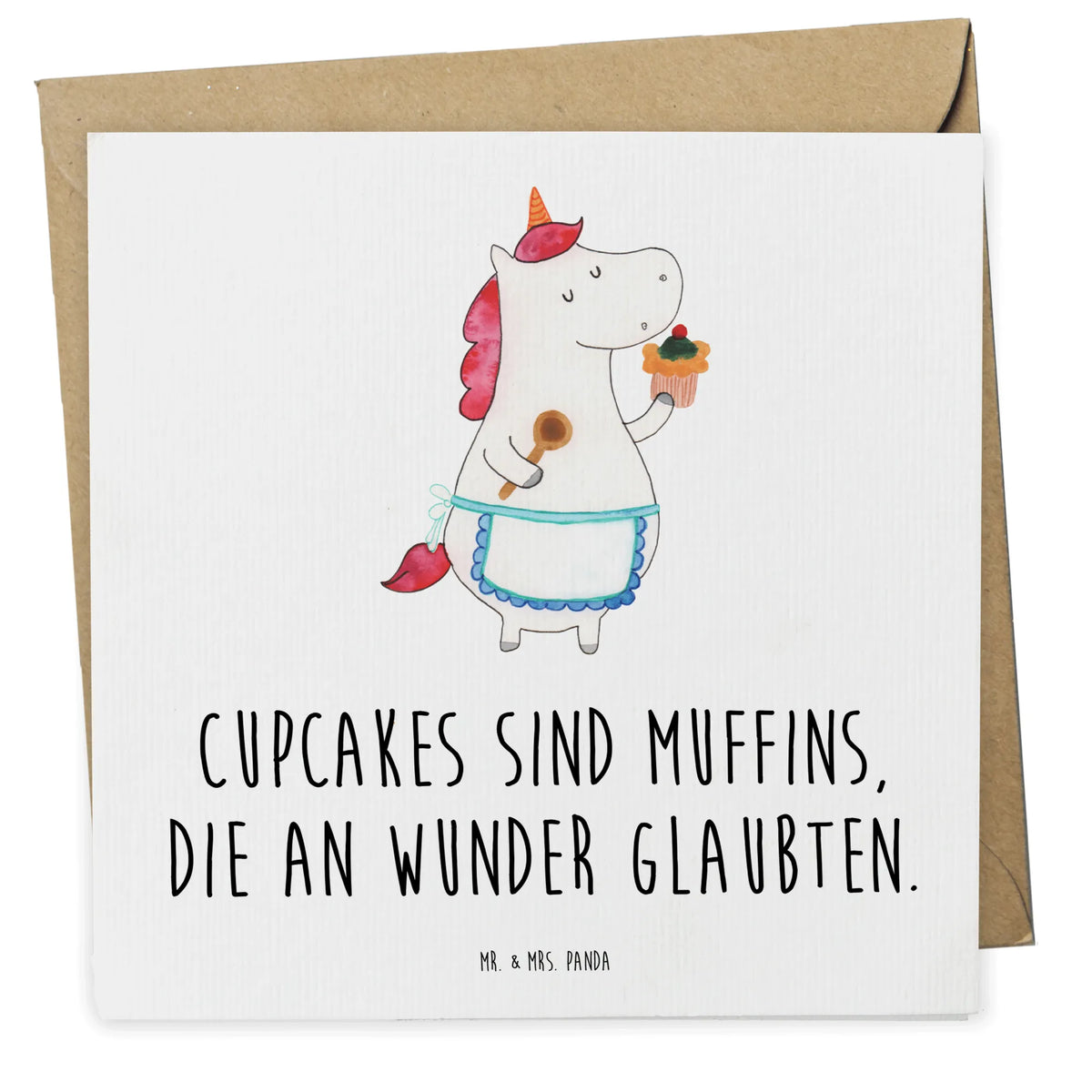 Deluxe Card unicorn Kitchen hobby cook, dreaming, cook, Baker gift, bake, dreamer, pie, cake, baker present