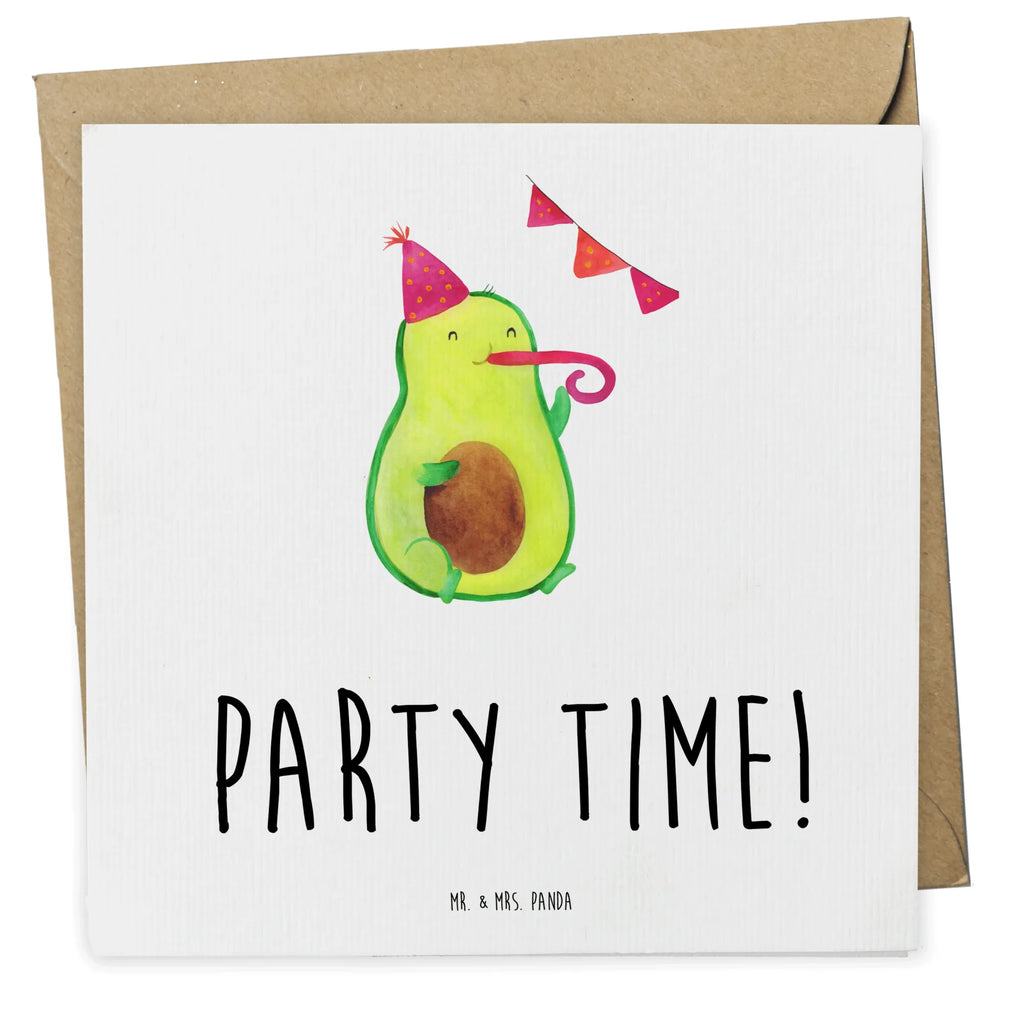 Deluxe Card avocado party time Hochzeitskarte, Klappkarte, Geburtstagskarte, Hochwertige Klappkarte, Karte, Hochwertige Grußkarte, Grußkarte, Glückwunschkarte, Einladungskarte, Avocado, Veggie, Vegan, Gesund