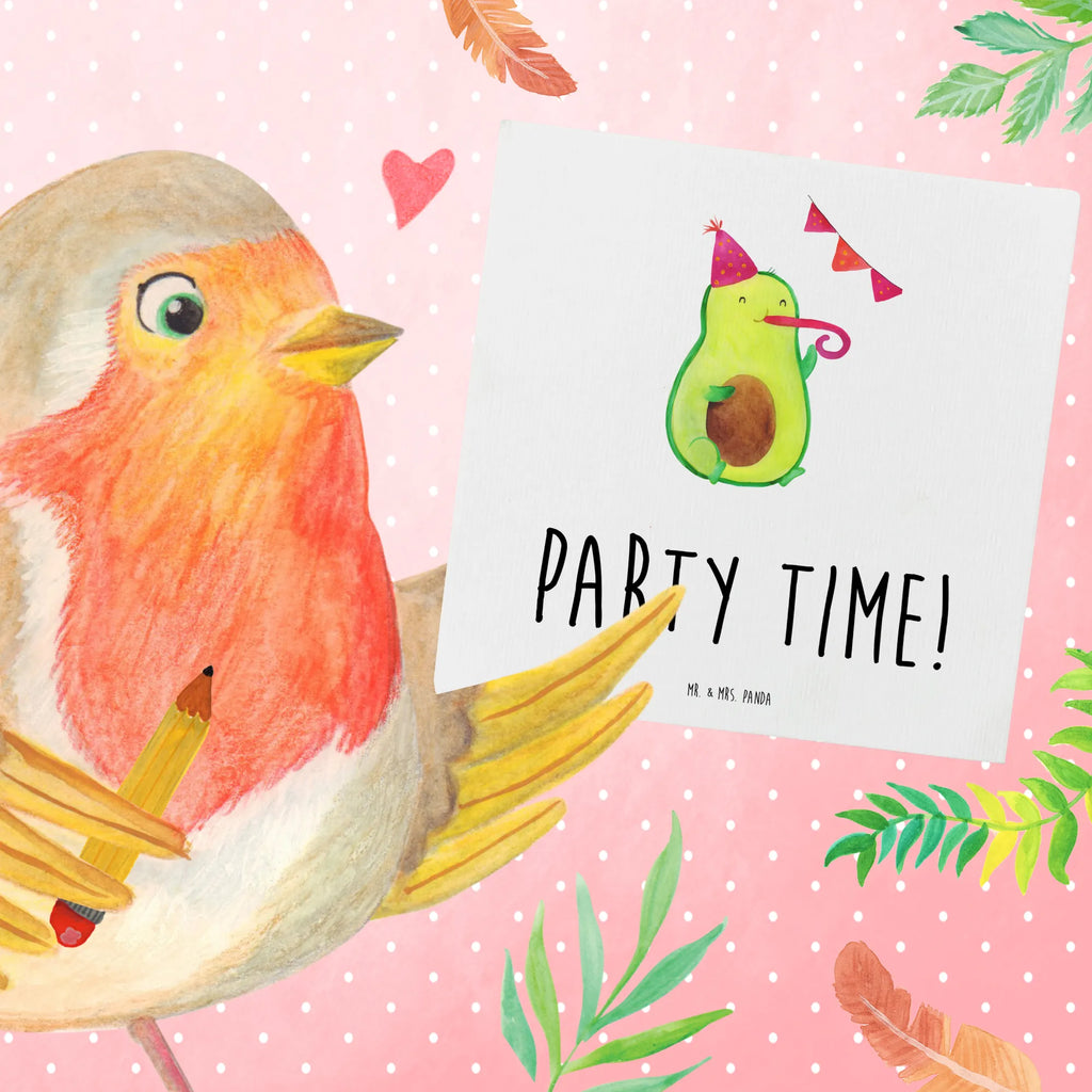 Deluxe Card avocado party time Hochzeitskarte, Klappkarte, Geburtstagskarte, Hochwertige Klappkarte, Karte, Hochwertige Grußkarte, Grußkarte, Glückwunschkarte, Einladungskarte, Avocado, Veggie, Vegan, Gesund