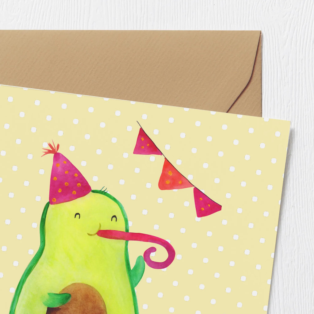 Deluxe Card avocado party time Hochzeitskarte, Klappkarte, Geburtstagskarte, Hochwertige Klappkarte, Karte, Hochwertige Grußkarte, Grußkarte, Glückwunschkarte, Einladungskarte, Avocado, Veggie, Vegan, Gesund