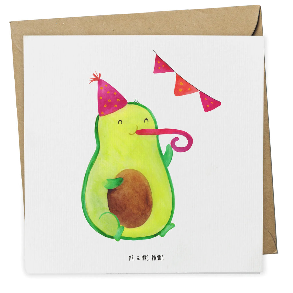 Deluxe Card avocado party time Hochzeitskarte, Klappkarte, Geburtstagskarte, Hochwertige Klappkarte, Karte, Hochwertige Grußkarte, Grußkarte, Glückwunschkarte, Einladungskarte, Avocado, Veggie, Vegan, Gesund