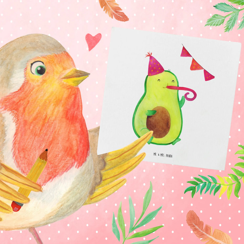 Deluxe Card avocado party time Hochzeitskarte, Klappkarte, Geburtstagskarte, Hochwertige Klappkarte, Karte, Hochwertige Grußkarte, Grußkarte, Glückwunschkarte, Einladungskarte, Avocado, Veggie, Vegan, Gesund