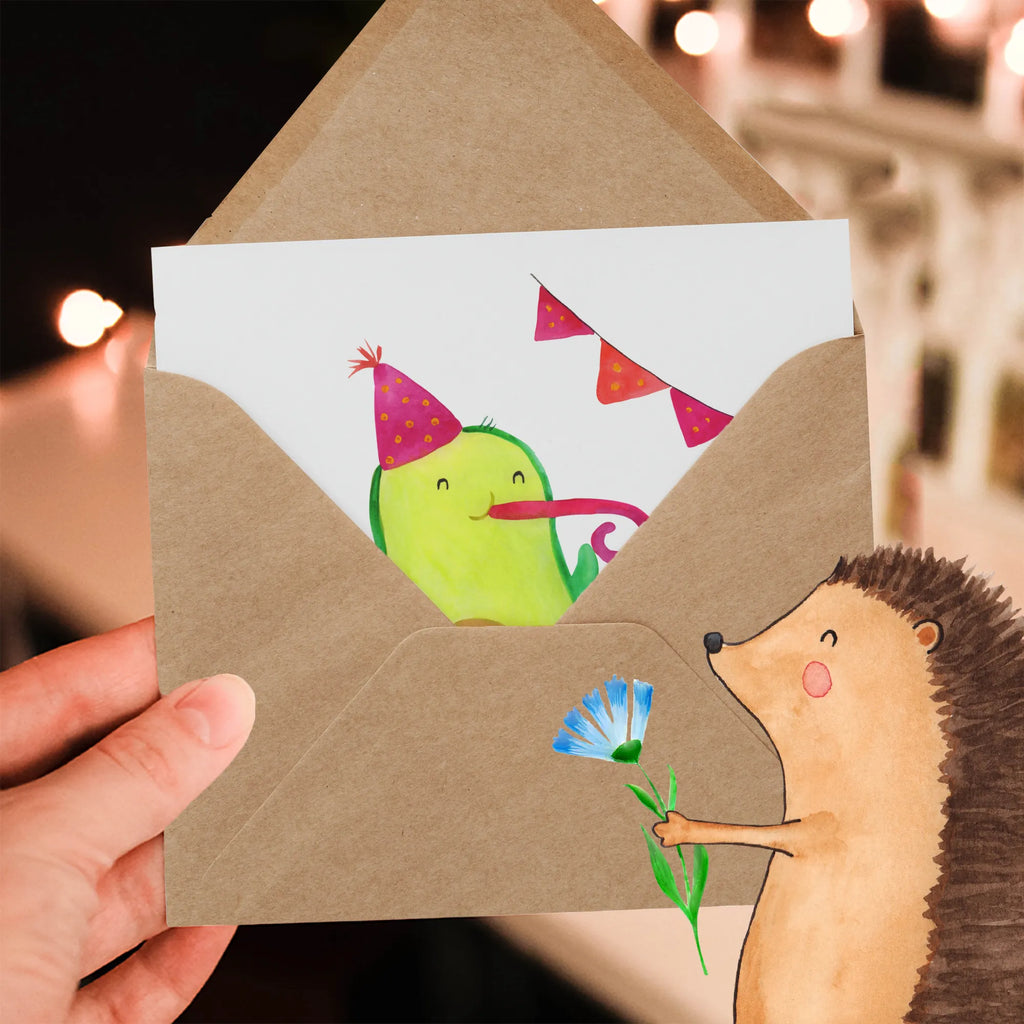 Deluxe Card avocado party time Hochzeitskarte, Klappkarte, Geburtstagskarte, Hochwertige Klappkarte, Karte, Hochwertige Grußkarte, Grußkarte, Glückwunschkarte, Einladungskarte, Avocado, Veggie, Vegan, Gesund