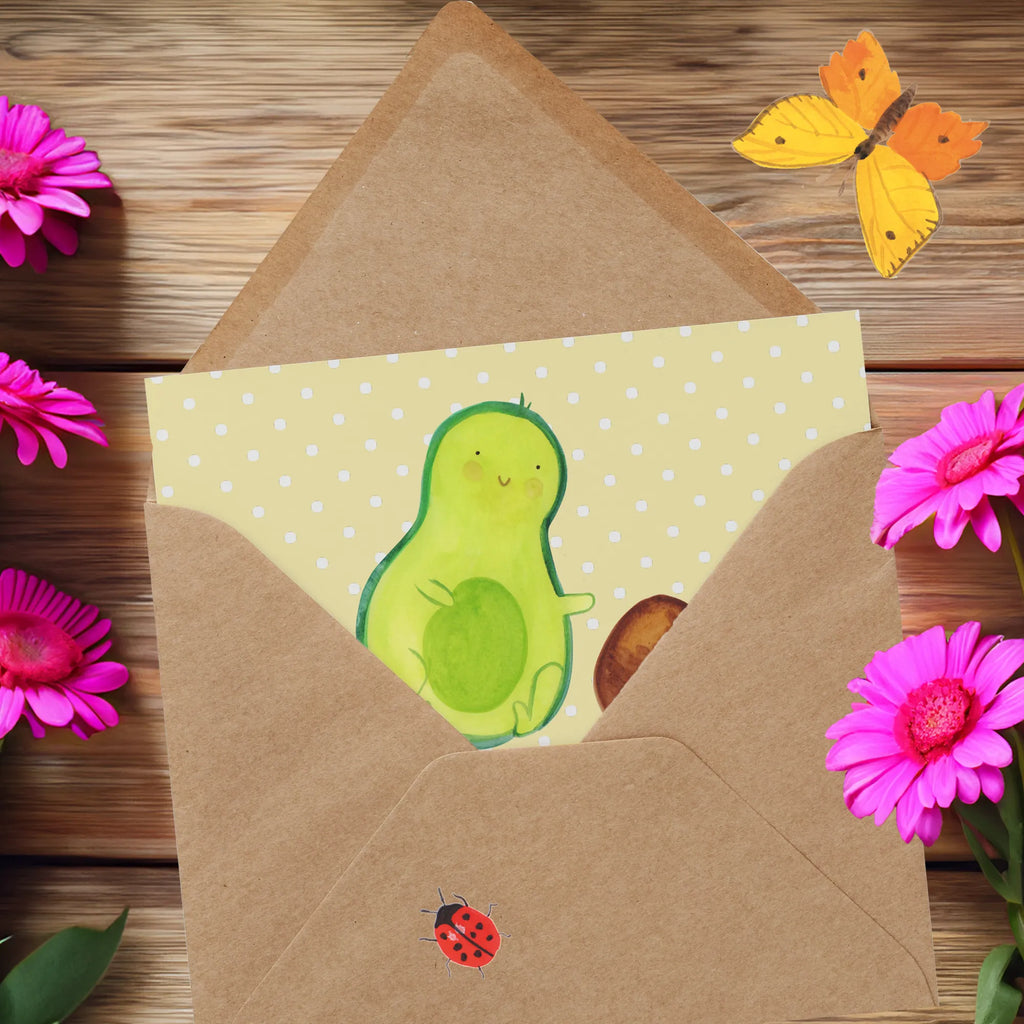 Deluxe Karte Avocado Kern rollt Geburtstagskarte, Karte, Hochwertige Klappkarte, Hochzeitskarte, Hochwertige Grußkarte, Einladungskarte, Grußkarte, Klappkarte, Glückwunschkarte, Avocado, Veggie, Vegan, Gesund, Love, Baby, Schwangerschaft, zur Geburt, Avocados, große Liebe, Säugling, Babyparty, Liebe, Geburtstag, Kind, Schwanger, Geburt, erstes Kind