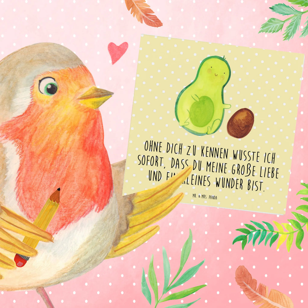 Deluxe Karte Avocado Kern rollt Geburtstagskarte, Karte, Hochwertige Klappkarte, Hochzeitskarte, Hochwertige Grußkarte, Einladungskarte, Grußkarte, Klappkarte, Glückwunschkarte, Avocado, Veggie, Vegan, Gesund, Love, Baby, Schwangerschaft, zur Geburt, Avocados, große Liebe, Säugling, Babyparty, Liebe, Geburtstag, Kind, Schwanger, Geburt, erstes Kind