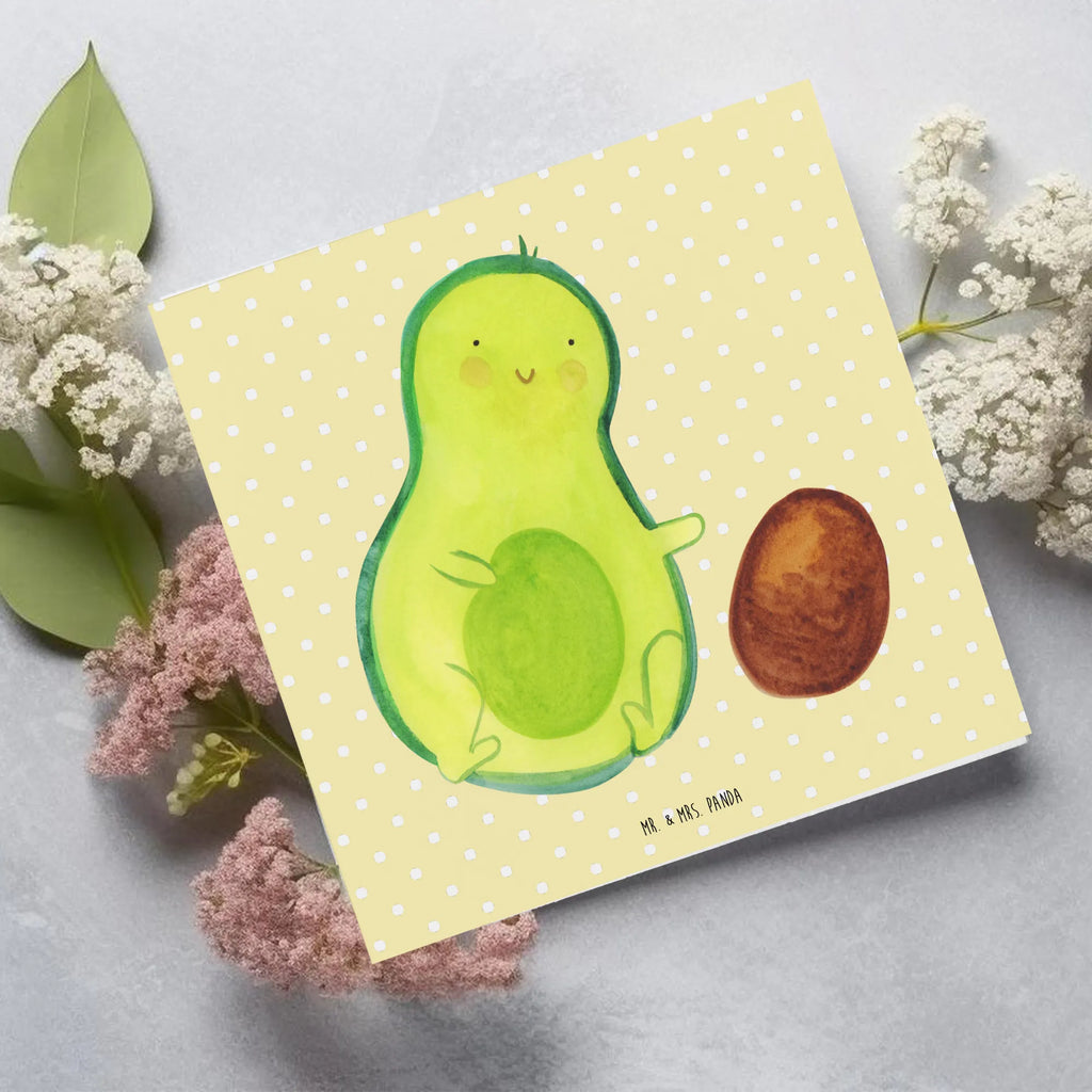 Deluxe Karte Avocado Kern rollt Geburtstagskarte, Karte, Hochwertige Klappkarte, Hochzeitskarte, Hochwertige Grußkarte, Einladungskarte, Grußkarte, Klappkarte, Glückwunschkarte, Avocado, Veggie, Vegan, Gesund, Love, Baby, Schwangerschaft, zur Geburt, Avocados, große Liebe, Säugling, Babyparty, Liebe, Geburtstag, Kind, Schwanger, Geburt, erstes Kind
