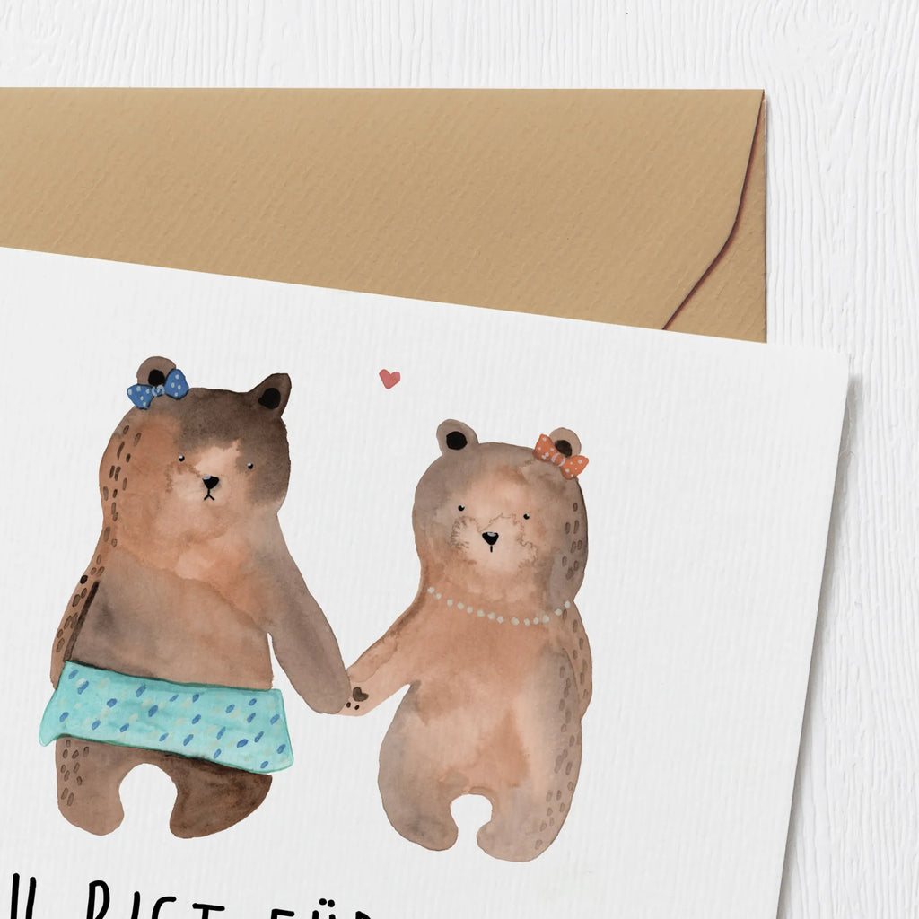 Deluxe Karte Bär Freundin Klappkarte, Einladungskarte, Glückwunschkarte, Hochwertige Grußkarte, Karte, Grußkarte, Hochwertige Klappkarte, Hochzeitskarte, Geburtstagskarte, Bär, Teddy, Teddybär, Bär Freundin Beste Freund Liebe Liebesbeweis Verliebt Kumpel Kumpeliene
