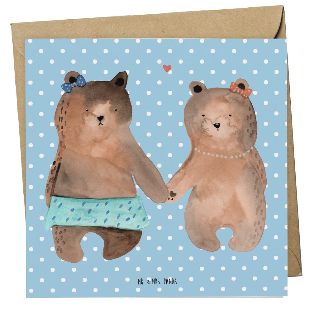 Deluxe Karte Bär Freundin Klappkarte, Einladungskarte, Glückwunschkarte, Hochwertige Grußkarte, Karte, Grußkarte, Hochwertige Klappkarte, Hochzeitskarte, Geburtstagskarte, Bär, Teddy, Teddybär, Bär Freundin Beste Freund Liebe Liebesbeweis Verliebt Kumpel Kumpeliene