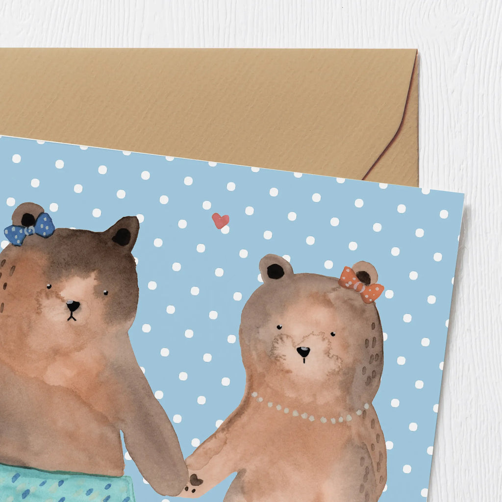 Deluxe Karte Bär Freundin Klappkarte, Einladungskarte, Glückwunschkarte, Hochwertige Grußkarte, Karte, Grußkarte, Hochwertige Klappkarte, Hochzeitskarte, Geburtstagskarte, Bär, Teddy, Teddybär, Bär Freundin Beste Freund Liebe Liebesbeweis Verliebt Kumpel Kumpeliene