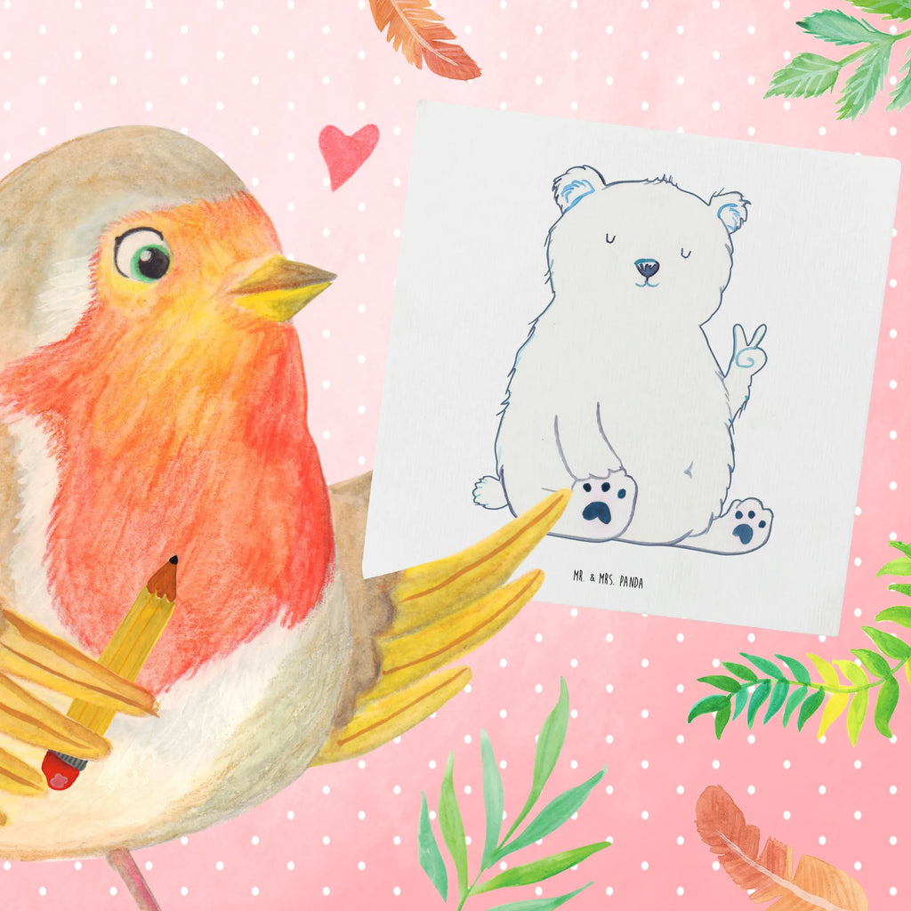 Deluxe Karte Eisbär Faul Hochzeitskarte, Karte, Glückwunschkarte, Grußkarte, Einladungskarte, Geburtstagskarte, Klappkarte, Hochwertige Klappkarte, Hochwertige Grußkarte, Bär, Teddy, Teddybär, Arbeit, Eisbär, Büro, Arbeitsplatz, Entspannen, Nordpol, Relaxen, Bürojob, Faul, Homeoffice