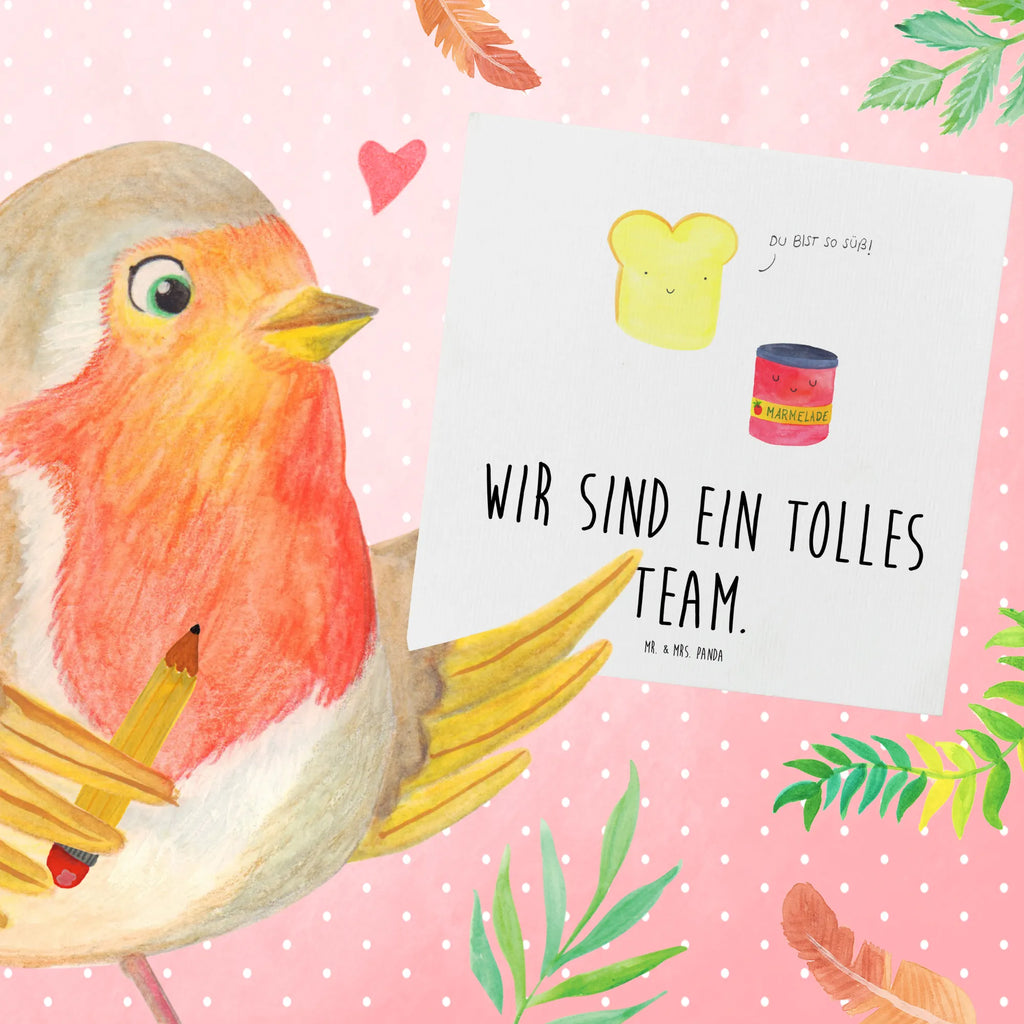 Deluxe Card toast jam Hochwertige Klappkarte, Einladungskarte, Hochzeitskarte, Grußkarte, Glückwunschkarte, Geburtstagskarte, Klappkarte, Karte, Hochwertige Grußkarte, Tiermotive, Gute Laune, lustige Sprüche, Tiere, Toast, Küche Spruch, Küche Deko, Frühstück Einladung, süß, süße Postkarte, Dreamteam, Marmelade, Brot, Toastbrot