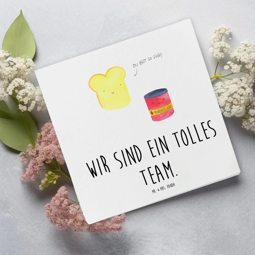 Deluxe Card toast jam Hochwertige Klappkarte, Einladungskarte, Hochzeitskarte, Grußkarte, Glückwunschkarte, Geburtstagskarte, Klappkarte, Karte, Hochwertige Grußkarte, Tiermotive, Gute Laune, lustige Sprüche, Tiere, Toast, Küche Spruch, Küche Deko, Frühstück Einladung, süß, süße Postkarte, Dreamteam, Marmelade, Brot, Toastbrot