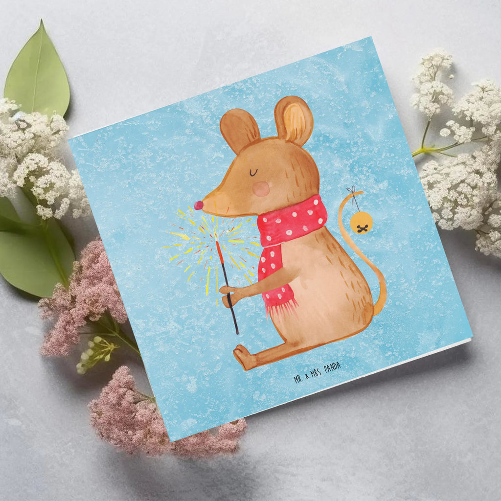 Deluxe Card Mouse Christmas Karte, Grußkarte, Einladungskarte, Geburtstagskarte, Hochwertige Grußkarte, Hochzeitskarte, Hochwertige Klappkarte, Glückwunschkarte, Klappkarte, Winter, Weihnachten, Weihnachtsdeko, Nikolaus, Advent, Heiligabend, Wintermotiv, Frohe Weihnachten, Maus, Weihnachtsgruß, Mäuschen, Weihnachtswunder, Weihnachtsmotiv