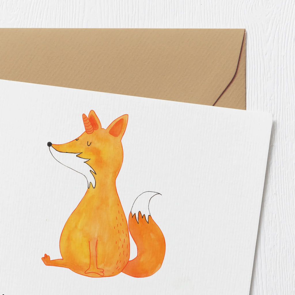 Deluxe Card unicorn Fox Hochwertige Klappkarte, Grußkarte, Hochzeitskarte, Glückwunschkarte, Einladungskarte, Hochwertige Grußkarte, Karte, Geburtstagskarte, Klappkarte, Einhorn, Einhörner, Einhorn Deko, Unicorn, Unicorns, Füchse, Fuchshorn, Fuchs, Fuchshörnchen, Foxycorn