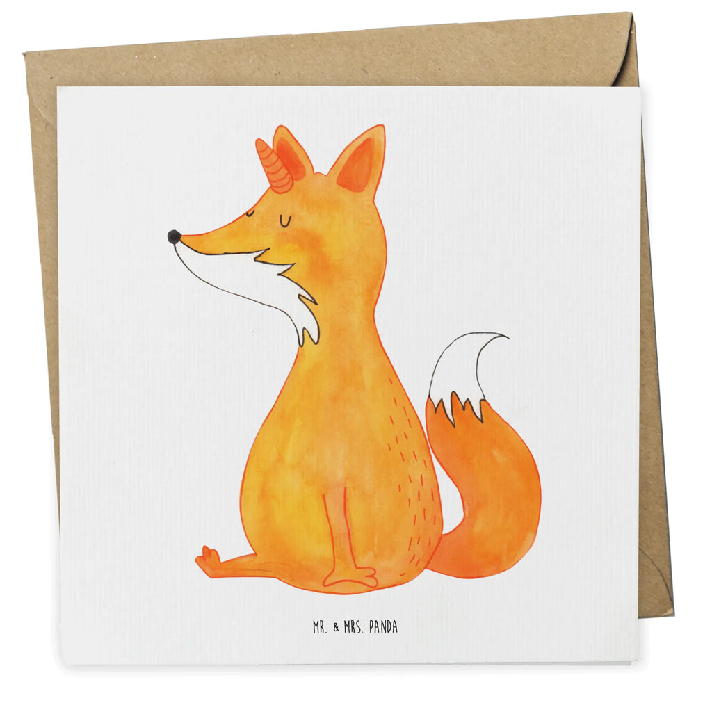 Deluxe Card unicorn Fox Hochwertige Klappkarte, Grußkarte, Hochzeitskarte, Glückwunschkarte, Einladungskarte, Hochwertige Grußkarte, Karte, Geburtstagskarte, Klappkarte, Einhorn, Einhörner, Einhorn Deko, Unicorn, Unicorns, Füchse, Fuchshorn, Fuchs, Fuchshörnchen, Foxycorn