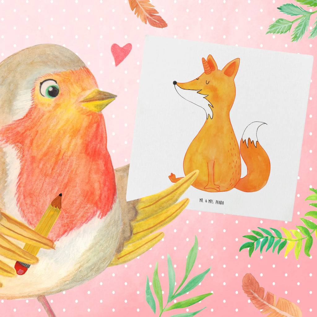 Deluxe Card unicorn Fox Hochwertige Klappkarte, Grußkarte, Hochzeitskarte, Glückwunschkarte, Einladungskarte, Hochwertige Grußkarte, Karte, Geburtstagskarte, Klappkarte, Einhorn, Einhörner, Einhorn Deko, Unicorn, Unicorns, Füchse, Fuchshorn, Fuchs, Fuchshörnchen, Foxycorn