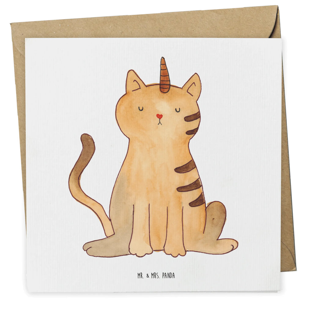 Deluxe Card unicorn Cat Hochzeitskarte, Klappkarte, Karte, Hochwertige Klappkarte, Hochwertige Grußkarte, Einladungskarte, Grußkarte, Geburtstagskarte, Glückwunschkarte, Einhorn, Einhörner, Einhorn Deko, Unicorn, Katzenhorn, Mieze, Einhornpower, Kittyhorn, Einhornkatze, Regenbogen, Katzer, Erwachsenwerden, Katze, Glitzer