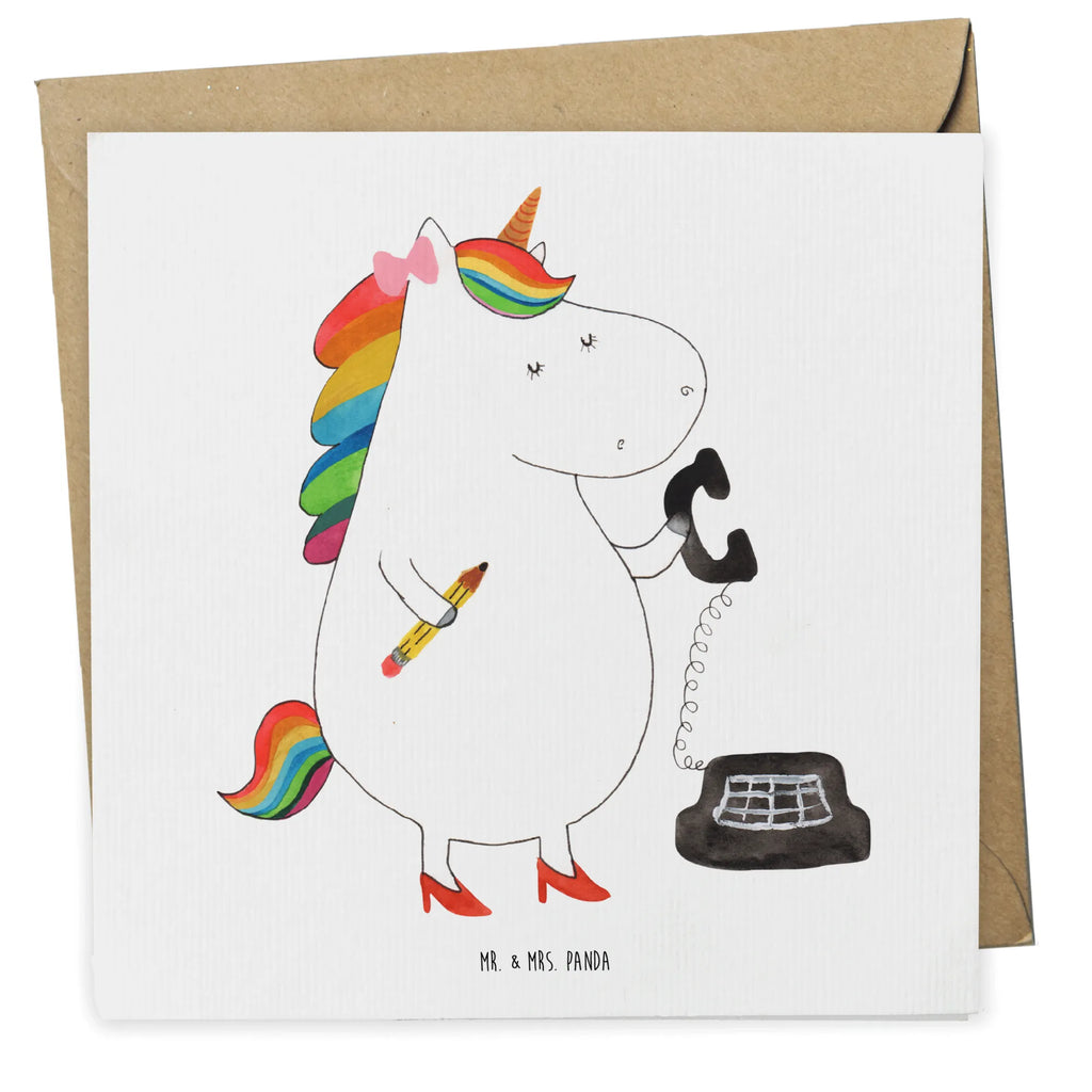 Deluxe Card unicorn secretary Grußkarte, Glückwunschkarte, Einladungskarte, Klappkarte, Hochwertige Klappkarte, Hochzeitskarte, Karte, Hochwertige Grußkarte, Geburtstagskarte, Einhorn, Einhörner, Einhorn Deko, Unicorn, Rechtsanwältin, Büro, Bürohilfe, Steuerkanzlei, Bürokraft, Steuerbüro, Rechtsanwaltsgehilfin, Sekretärin