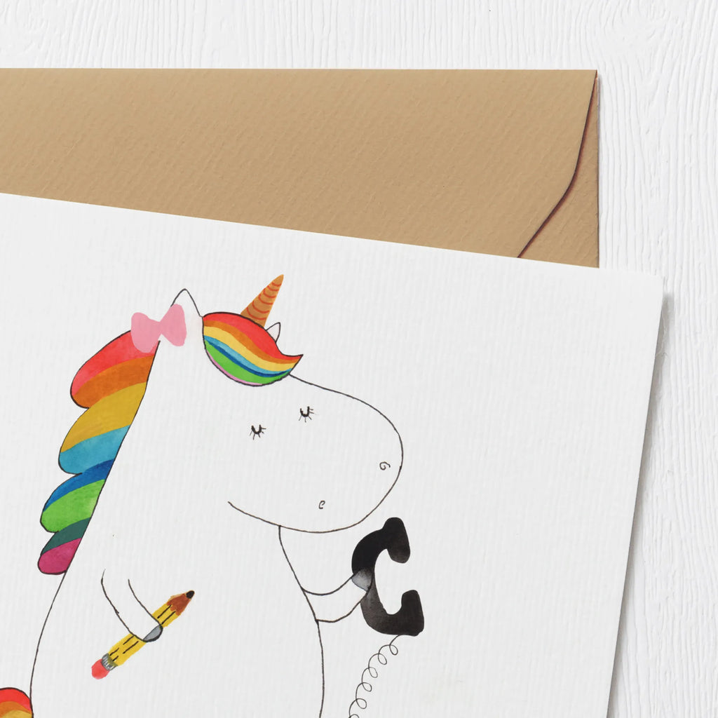 Deluxe Card unicorn secretary Grußkarte, Glückwunschkarte, Einladungskarte, Klappkarte, Hochwertige Klappkarte, Hochzeitskarte, Karte, Hochwertige Grußkarte, Geburtstagskarte, Einhorn, Einhörner, Einhorn Deko, Unicorn, Rechtsanwältin, Büro, Bürohilfe, Steuerkanzlei, Bürokraft, Steuerbüro, Rechtsanwaltsgehilfin, Sekretärin
