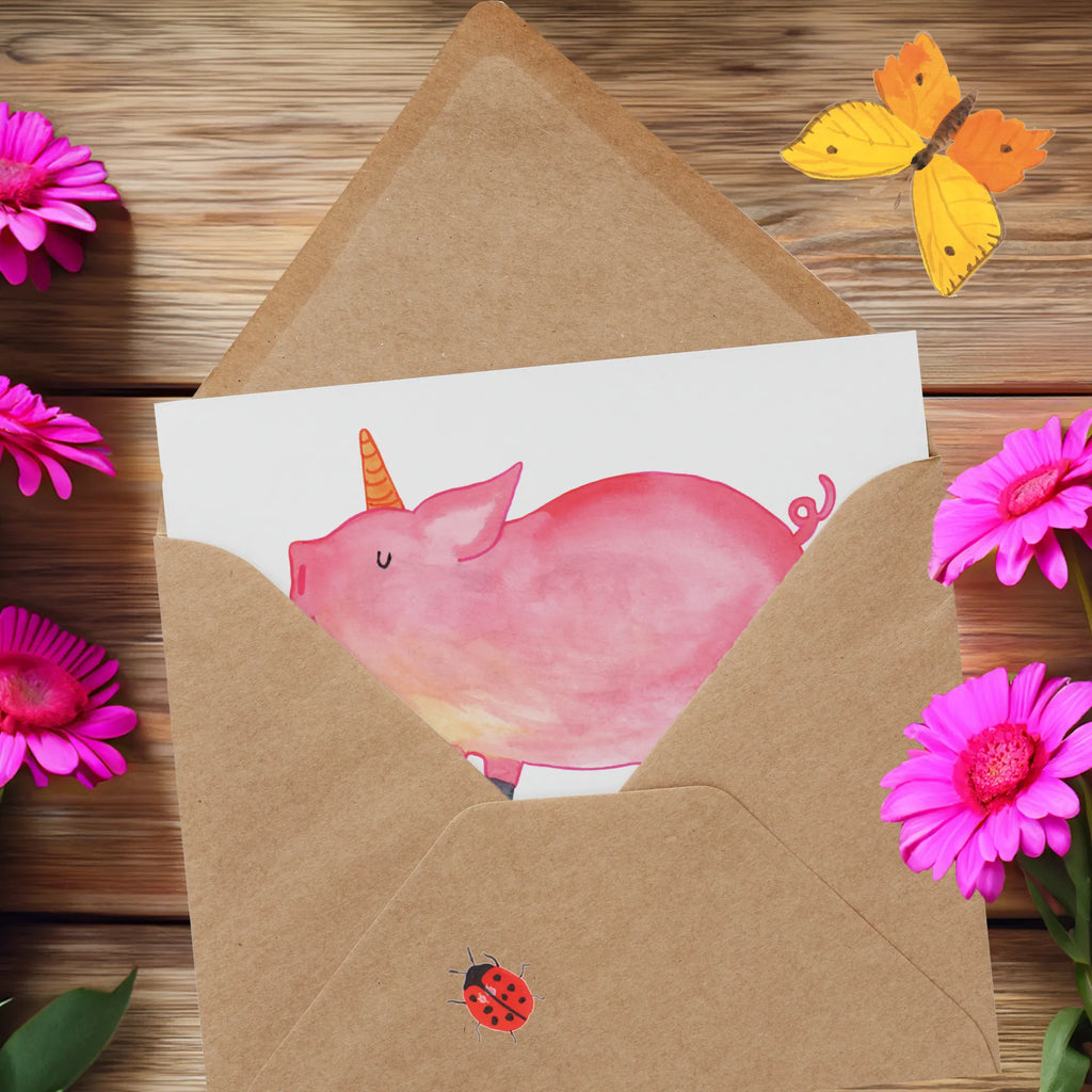 Deluxe Card unicorn Pig Glückwunschkarte, Hochzeitskarte, Karte, Einladungskarte, Hochwertige Grußkarte, Geburtstagskarte, Grußkarte, Klappkarte, Hochwertige Klappkarte, Einhorn, Einhörner, Einhorn Deko, Unicorn, Bauer, Spaß, funny, witzig. lustig, Piggy, Spruch, geschenk, english, Schweinhorn, Schwein, Pig, Party, englisch