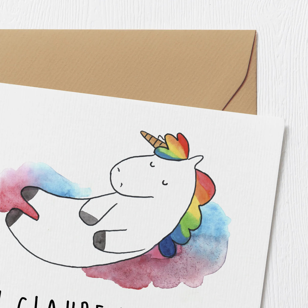 Deluxe Card unicorn cloud 7 Hochzeitskarte, Einladungskarte, Geburtstagskarte, Hochwertige Klappkarte, Karte, Klappkarte, Hochwertige Grußkarte, Grußkarte, Glückwunschkarte, Einhorn, Einhörner, Einhorn Deko, Unicorn, lustig, Lächeln, Geschenk, witzig, verliebt, Glaube, Realität, Menschen