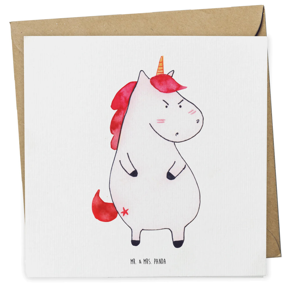 Deluxe Card unicorn Fury Einladungskarte, Karte, Grußkarte, Hochwertige Klappkarte, Glückwunschkarte, Hochzeitskarte, Klappkarte, Hochwertige Grußkarte, Geburtstagskarte, Einhorn, Einhörner, Einhorn Deko, Unicorn, Arbeit, lustlos, dumme Fragen, lustig, Spaß, nein, Ansage, Büro, Geschenk, Realität, wütend