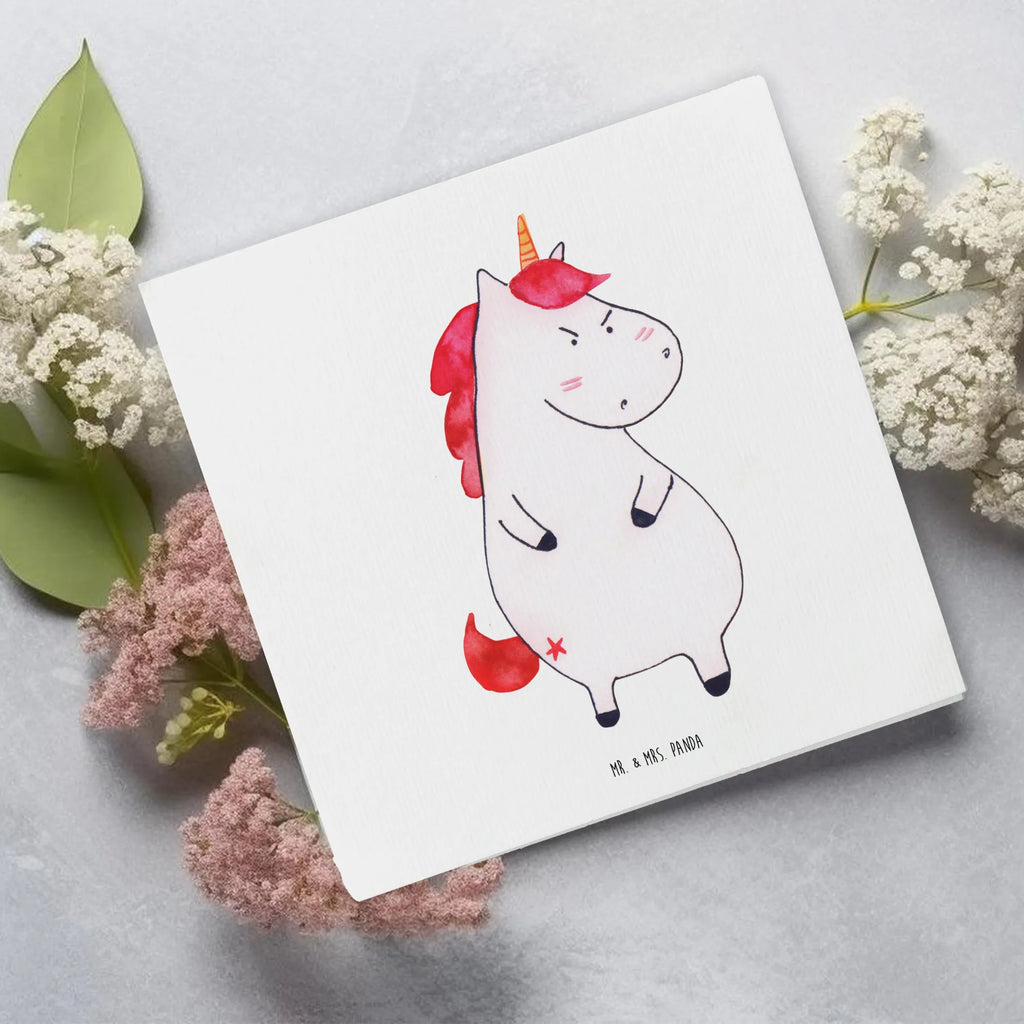 Deluxe Card unicorn Fury Einladungskarte, Karte, Grußkarte, Hochwertige Klappkarte, Glückwunschkarte, Hochzeitskarte, Klappkarte, Hochwertige Grußkarte, Geburtstagskarte, Einhorn, Einhörner, Einhorn Deko, Unicorn, Arbeit, lustlos, dumme Fragen, lustig, Spaß, nein, Ansage, Büro, Geschenk, Realität, wütend