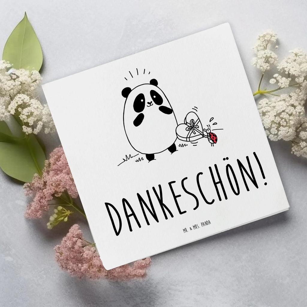 Deluxe Karte Panda Dankeschön Hochwertige Grußkarte, Geburtstagskarte, Hochwertige Klappkarte, Klappkarte, Glückwunschkarte, Karte, Hochzeitskarte, Grußkarte, Einladungskarte