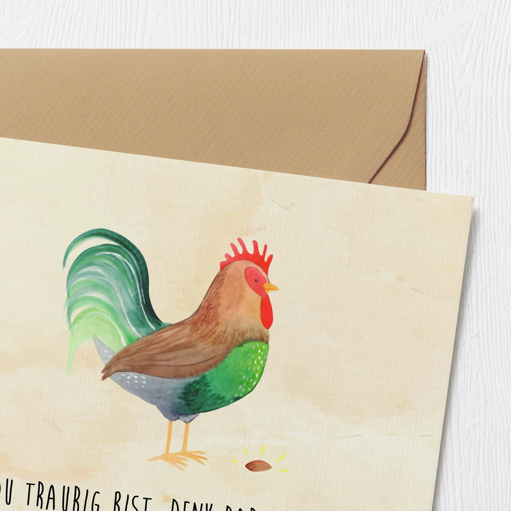 Deluxe Karte Hahn Korn Karte, Glückwunschkarte, Grußkarte, Geburtstagskarte, Hochwertige Klappkarte, Klappkarte, Hochwertige Grußkarte, Einladungskarte, Hochzeitskarte, Bauernhof, Hoftiere, Landwirt, Landwirtin, Korn, Natur, Hahn, Eier, Henne