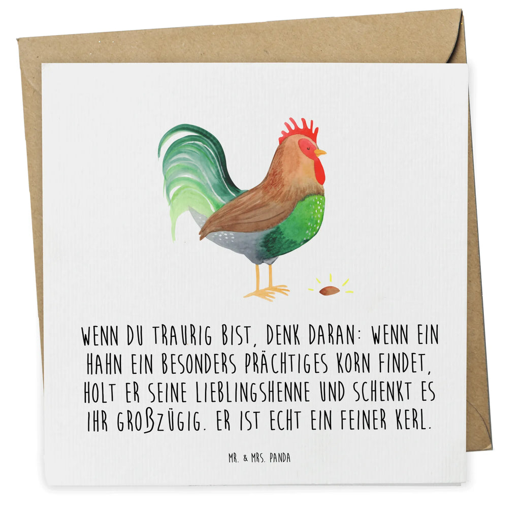 Deluxe Karte Hahn Korn Karte, Glückwunschkarte, Grußkarte, Geburtstagskarte, Hochwertige Klappkarte, Klappkarte, Hochwertige Grußkarte, Einladungskarte, Hochzeitskarte, Bauernhof, Hoftiere, Landwirt, Landwirtin, Korn, Natur, Hahn, Eier, Henne