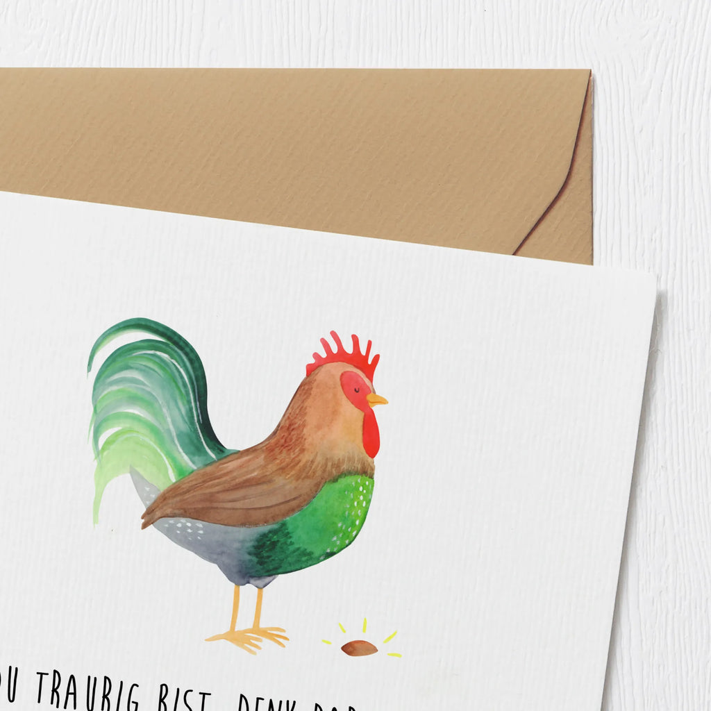 Deluxe Karte Hahn Korn Karte, Glückwunschkarte, Grußkarte, Geburtstagskarte, Hochwertige Klappkarte, Klappkarte, Hochwertige Grußkarte, Einladungskarte, Hochzeitskarte, Bauernhof, Hoftiere, Landwirt, Landwirtin, Korn, Natur, Hahn, Eier, Henne