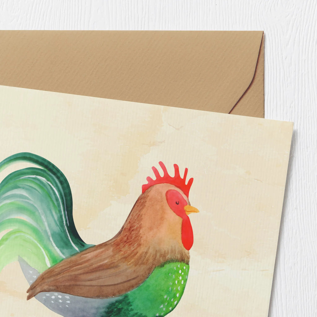 Deluxe Karte Hahn Korn Karte, Glückwunschkarte, Grußkarte, Geburtstagskarte, Hochwertige Klappkarte, Klappkarte, Hochwertige Grußkarte, Einladungskarte, Hochzeitskarte, Bauernhof, Hoftiere, Landwirt, Landwirtin, Korn, Natur, Hahn, Eier, Henne