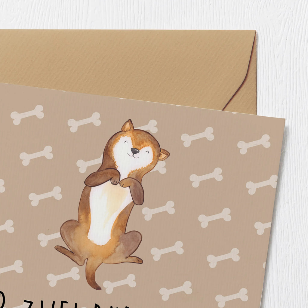 Deluxe Karte Hund Streicheln Klappkarte, Glückwunschkarte, Grußkarte, Hochwertige Klappkarte, Einladungskarte, Hochzeitskarte, Hochwertige Grußkarte, Geburtstagskarte, Karte, Hund, Hundemotiv, Haustier, Hunderasse, Tierliebhaber, Hundebesitzer, Sprüche, Bauchkraulen, Hunde, Hundeliebe, Hundewelpe