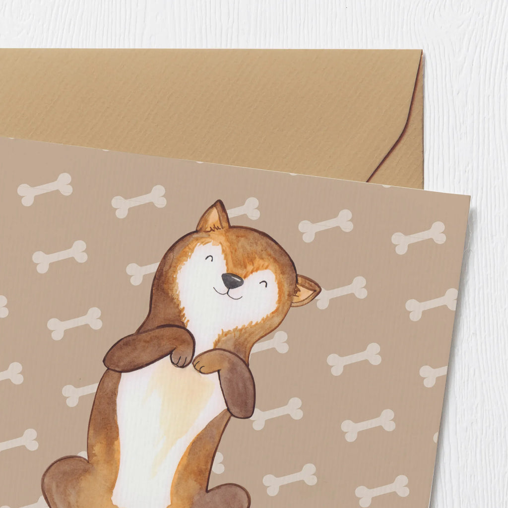 Deluxe Karte Hund Streicheln Klappkarte, Glückwunschkarte, Grußkarte, Hochwertige Klappkarte, Einladungskarte, Hochzeitskarte, Hochwertige Grußkarte, Geburtstagskarte, Karte, Hund, Hundemotiv, Haustier, Hunderasse, Tierliebhaber, Hundebesitzer, Sprüche, Bauchkraulen, Hunde, Hundeliebe, Hundewelpe