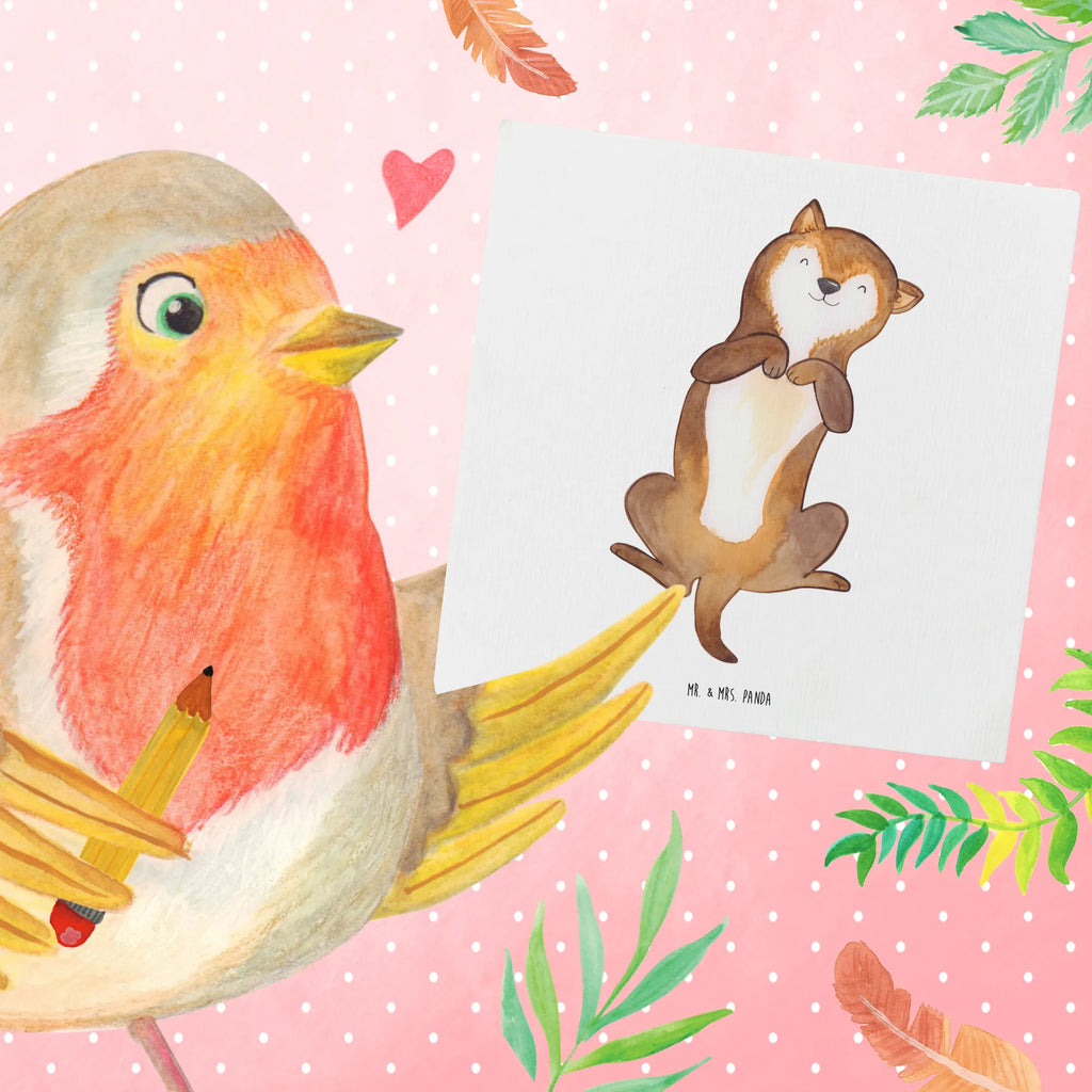 Deluxe Karte Hund Streicheln Klappkarte, Glückwunschkarte, Grußkarte, Hochwertige Klappkarte, Einladungskarte, Hochzeitskarte, Hochwertige Grußkarte, Geburtstagskarte, Karte, Hund, Hundemotiv, Haustier, Hunderasse, Tierliebhaber, Hundebesitzer, Sprüche, Bauchkraulen, Hunde, Hundeliebe, Hundewelpe