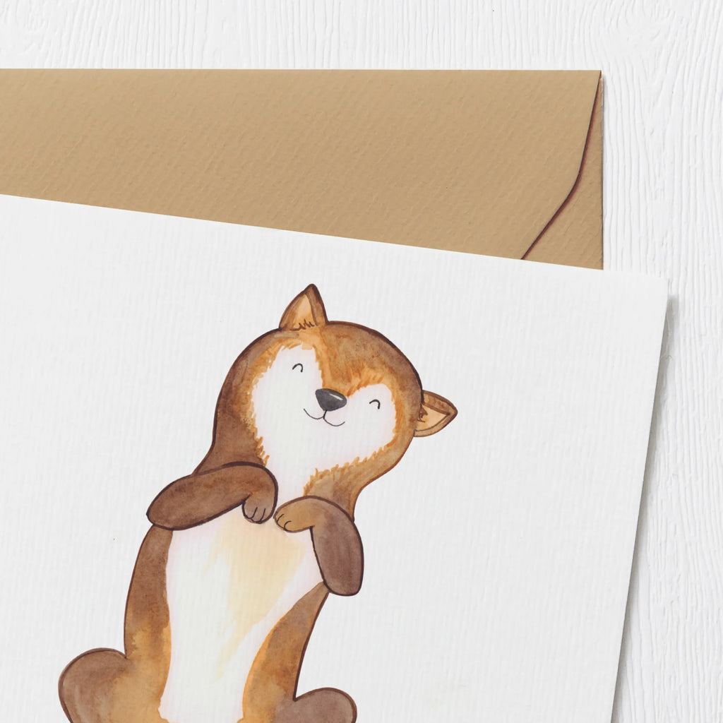 Deluxe Karte Hund Streicheln Klappkarte, Glückwunschkarte, Grußkarte, Hochwertige Klappkarte, Einladungskarte, Hochzeitskarte, Hochwertige Grußkarte, Geburtstagskarte, Karte, Hund, Hundemotiv, Haustier, Hunderasse, Tierliebhaber, Hundebesitzer, Sprüche, Bauchkraulen, Hunde, Hundeliebe, Hundewelpe