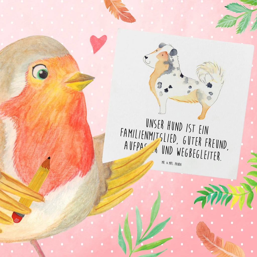 Deluxe Card Dog Australia Shepherd Geburtstagskarte, Klappkarte, Hochwertige Klappkarte, Grußkarte, Glückwunschkarte, Karte, Einladungskarte, Hochzeitskarte, Hochwertige Grußkarte, Hund, Hundemotiv, Haustier, Hunderasse, Tierliebhaber, Hundebesitzer, Sprüche, Shepherd, Familienhund, Australien Shepherd, Hundeliebe, Spruch