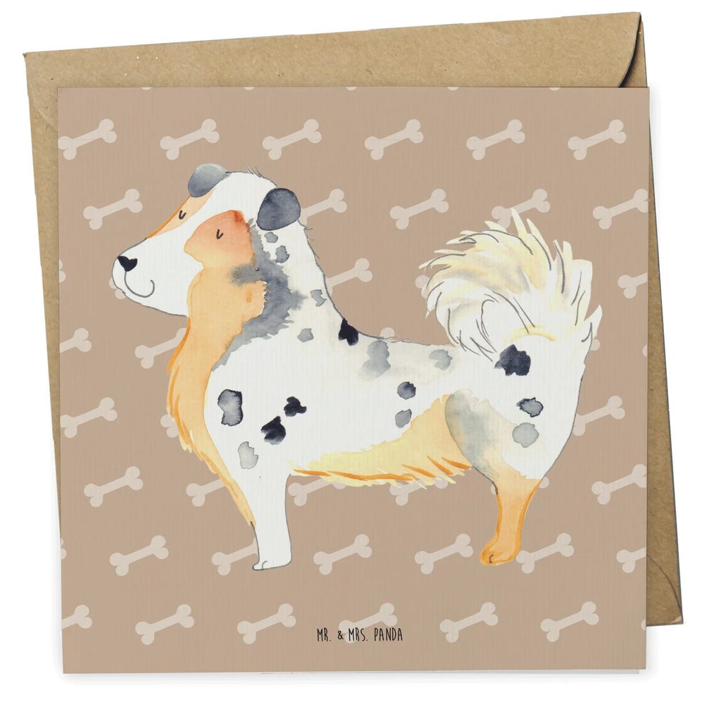 Deluxe Card Dog Australia Shepherd Geburtstagskarte, Klappkarte, Hochwertige Klappkarte, Grußkarte, Glückwunschkarte, Karte, Einladungskarte, Hochzeitskarte, Hochwertige Grußkarte, Hund, Hundemotiv, Haustier, Hunderasse, Tierliebhaber, Hundebesitzer, Sprüche, Shepherd, Familienhund, Australien Shepherd, Hundeliebe, Spruch