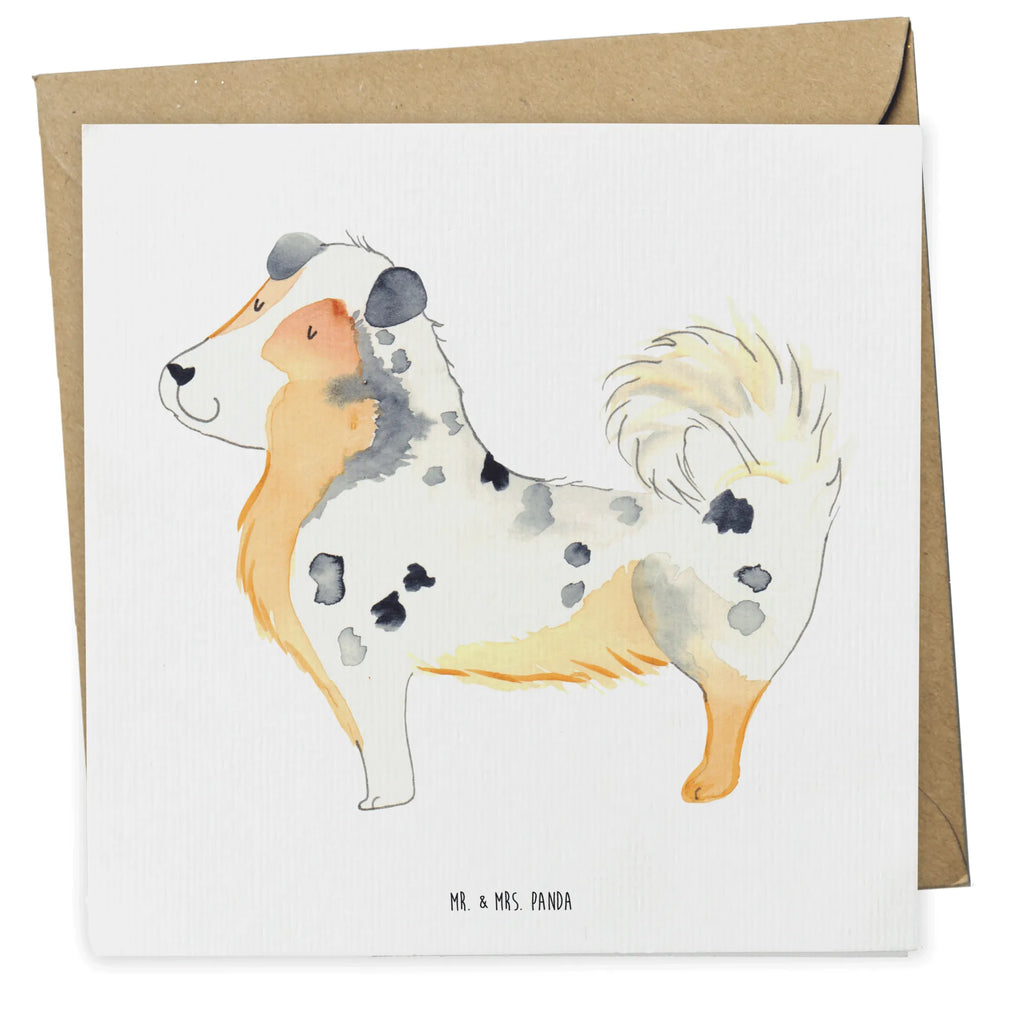 Deluxe Card Dog Australia Shepherd Geburtstagskarte, Klappkarte, Hochwertige Klappkarte, Grußkarte, Glückwunschkarte, Karte, Einladungskarte, Hochzeitskarte, Hochwertige Grußkarte, Hund, Hundemotiv, Haustier, Hunderasse, Tierliebhaber, Hundebesitzer, Sprüche, Shepherd, Familienhund, Australien Shepherd, Hundeliebe, Spruch