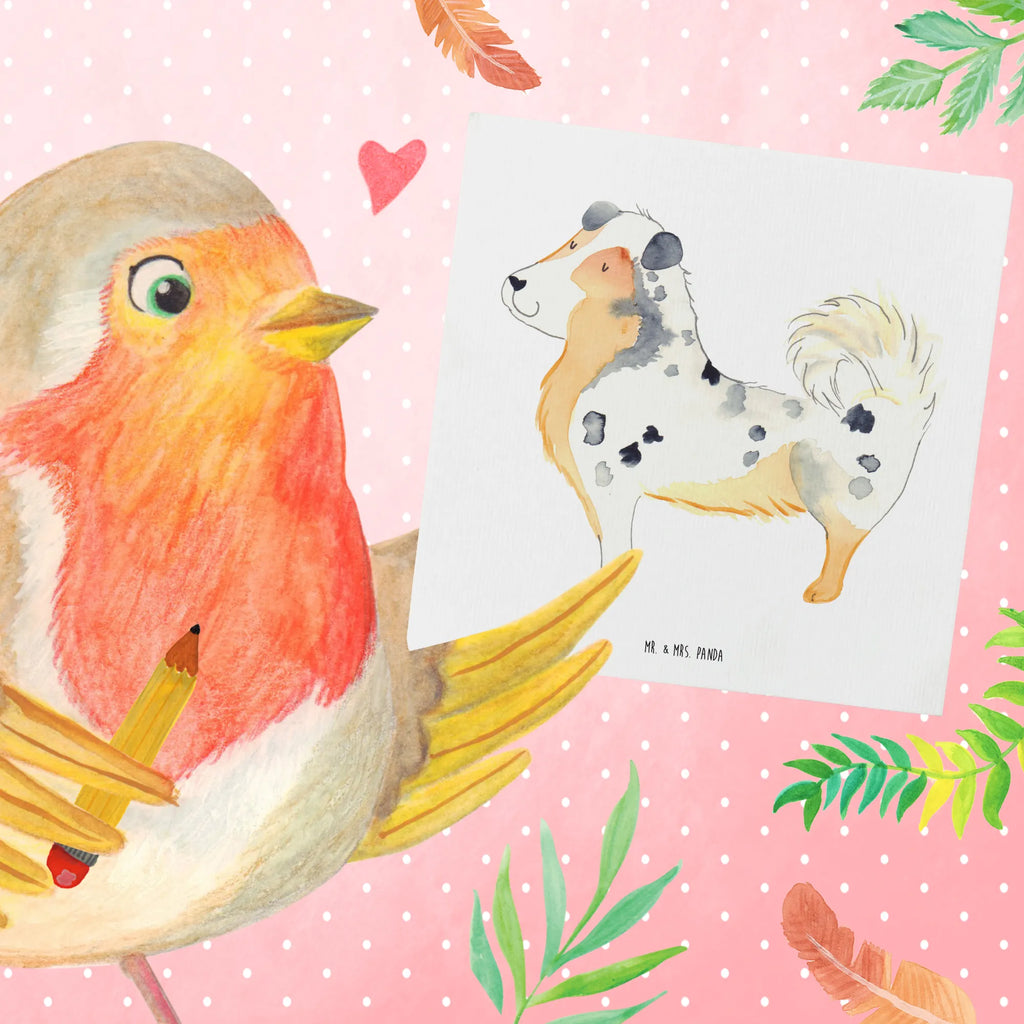 Deluxe Card Dog Australia Shepherd Geburtstagskarte, Klappkarte, Hochwertige Klappkarte, Grußkarte, Glückwunschkarte, Karte, Einladungskarte, Hochzeitskarte, Hochwertige Grußkarte, Hund, Hundemotiv, Haustier, Hunderasse, Tierliebhaber, Hundebesitzer, Sprüche, Shepherd, Familienhund, Australien Shepherd, Hundeliebe, Spruch