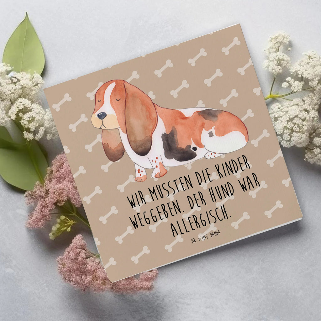 Karta Deluxe pies Basset Hound Geburtstagskarte, Karte, Hochzeitskarte, Glückwunschkarte, Einladungskarte, Grußkarte, Hochwertige Grußkarte, Klappkarte, Hochwertige Klappkarte, Hund, Hundemotiv, Haustier, Hunderasse, Tierliebhaber, Hundebesitzer, Sprüche, Basset, Hundeliebe, kinderlos, Basset Hound