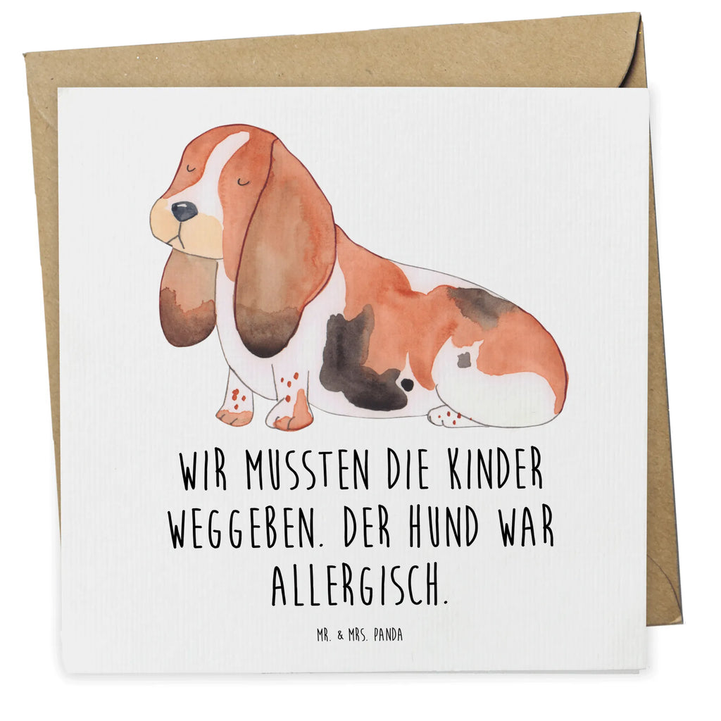 Karta Deluxe pies Basset Hound Geburtstagskarte, Karte, Hochzeitskarte, Glückwunschkarte, Einladungskarte, Grußkarte, Hochwertige Grußkarte, Klappkarte, Hochwertige Klappkarte, Hund, Hundemotiv, Haustier, Hunderasse, Tierliebhaber, Hundebesitzer, Sprüche, Basset, Hundeliebe, kinderlos, Basset Hound