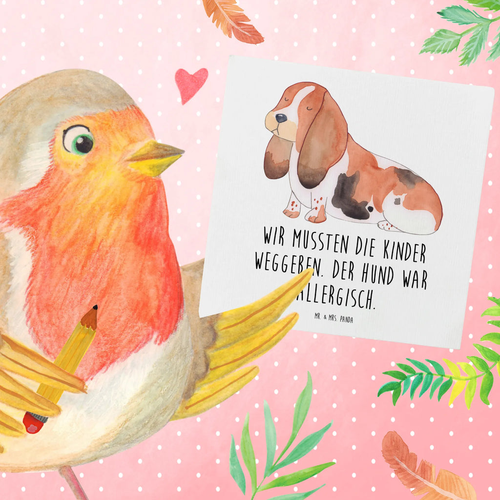 Karta Deluxe pies Basset Hound Geburtstagskarte, Karte, Hochzeitskarte, Glückwunschkarte, Einladungskarte, Grußkarte, Hochwertige Grußkarte, Klappkarte, Hochwertige Klappkarte, Hund, Hundemotiv, Haustier, Hunderasse, Tierliebhaber, Hundebesitzer, Sprüche, Basset, Hundeliebe, kinderlos, Basset Hound