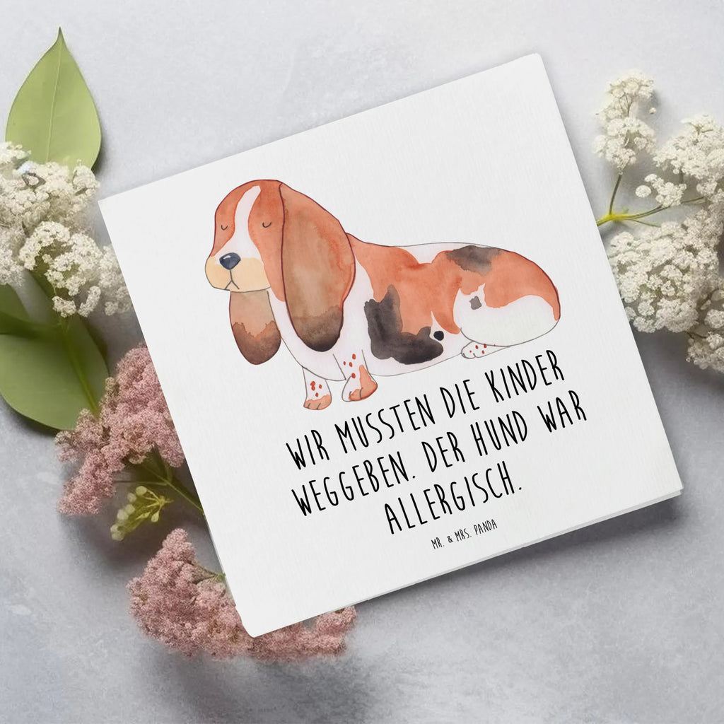 Karta Deluxe pies Basset Hound Geburtstagskarte, Karte, Hochzeitskarte, Glückwunschkarte, Einladungskarte, Grußkarte, Hochwertige Grußkarte, Klappkarte, Hochwertige Klappkarte, Hund, Hundemotiv, Haustier, Hunderasse, Tierliebhaber, Hundebesitzer, Sprüche, Basset, Hundeliebe, kinderlos, Basset Hound
